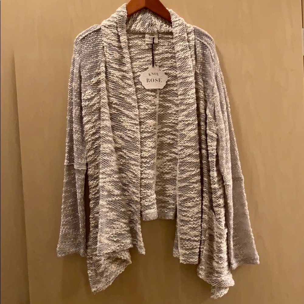 Knox Rose cream knit cardigan - Size XL